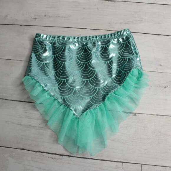 Wonder Nation Baby Girl Bikini Swimsuit Set Size 12 Months 3 Pc Mermaid - Picture 3 of 5